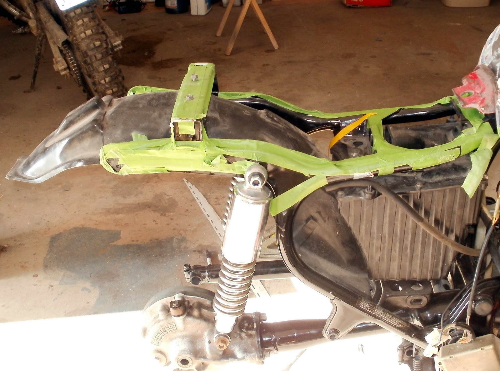 Henry Martin Motorcycles Playing with fiberglass