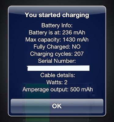 iBatteryInfo: Gives You Useful Battery Data When Unplugging Your Device