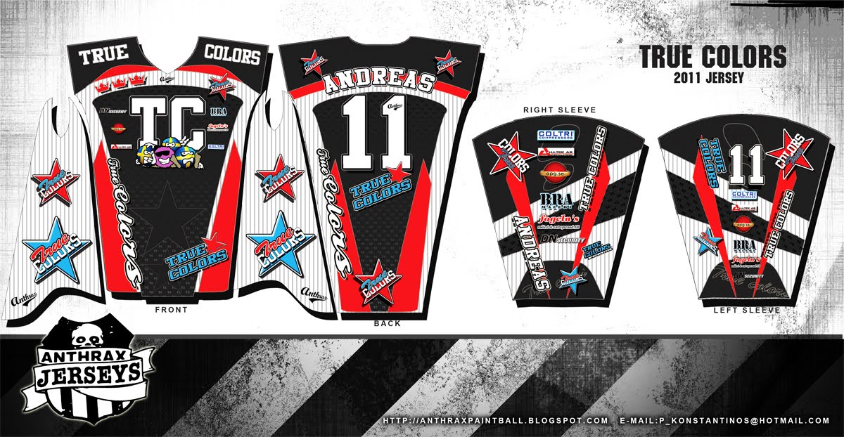Paintball Jersey Template