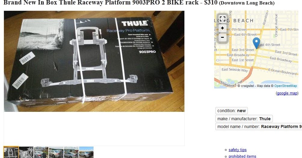 thule bike rack craigslist