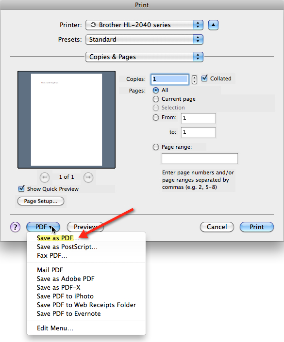 How To Add Pdf As A Printer Mac