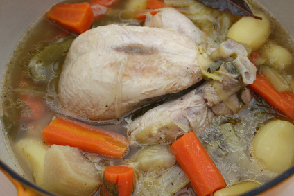 Mrs Peacock Makes It Poule Au Pot