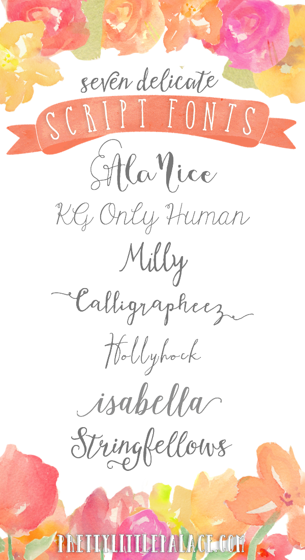 Pretty Little Palace 19 MustHave Fonts