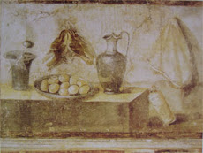 TABLE WITH SILVERVARE AND EGGS