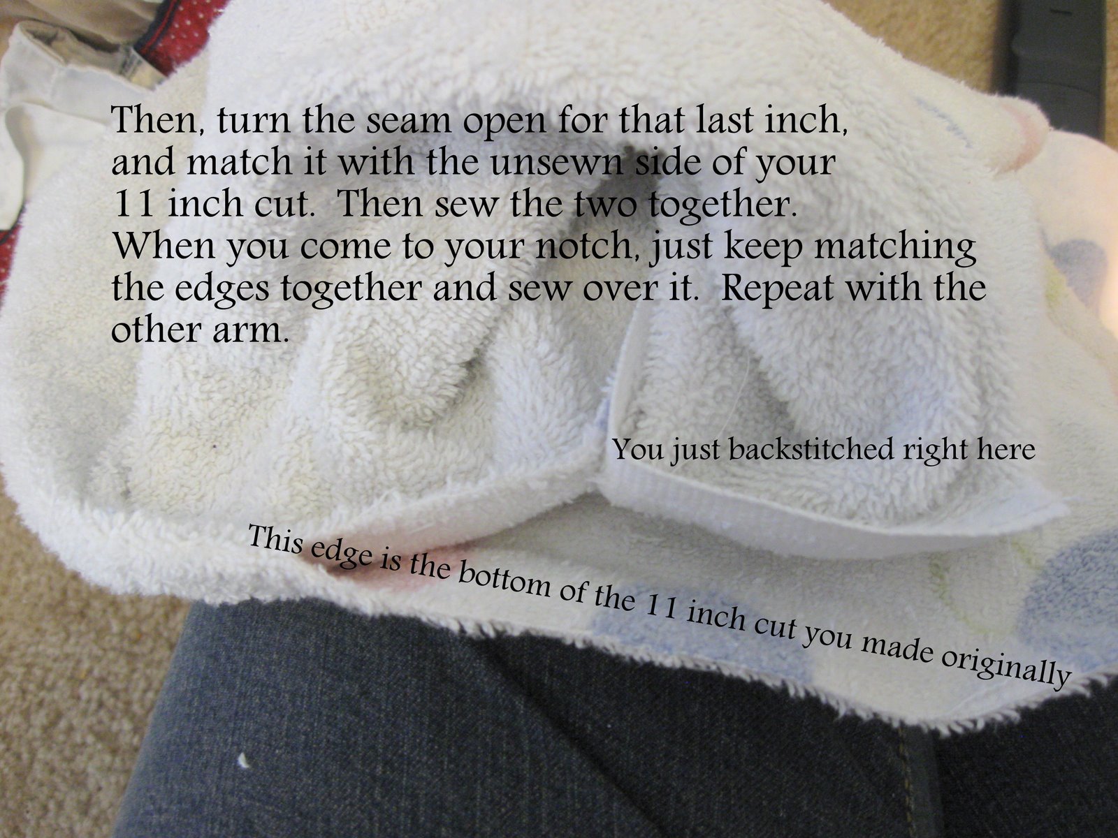 Murrayed Life Make a Toddler Robe from a Single Bath Towel