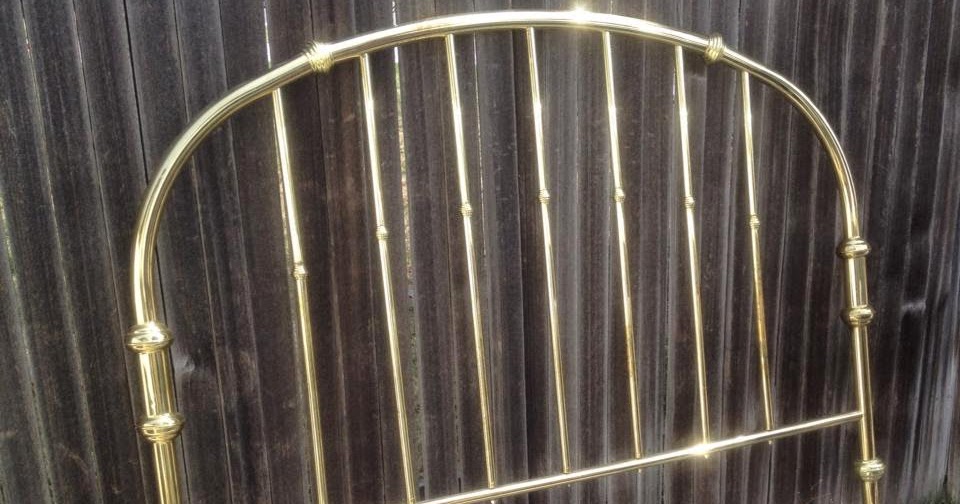 The Craft Patch Old Brass Headboard Makeover
