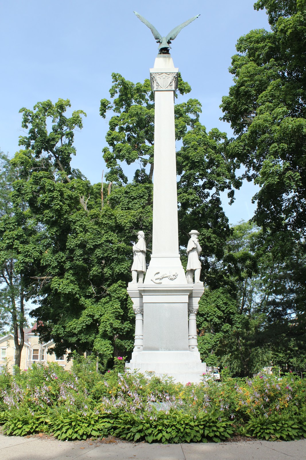 wisconsin historical markers watertown civil war memorial watertown monument works