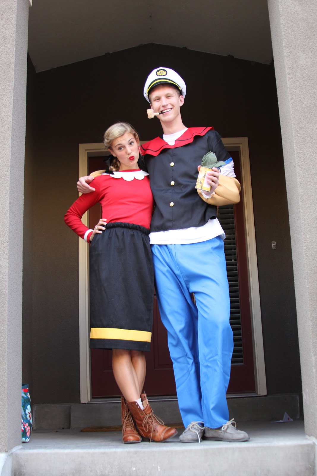 there was some pretty stellar costumes i must admit. will and i were popeye and olive oyl...