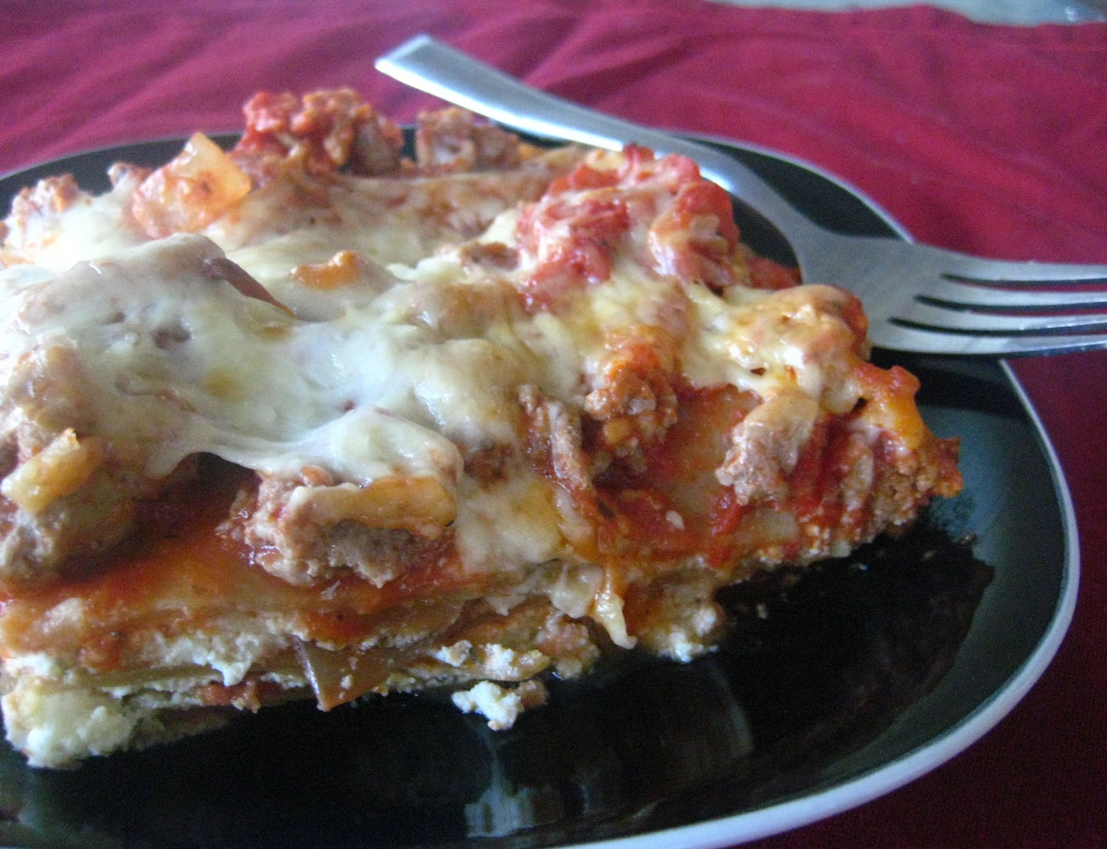 Lovely Fluffy Mama Whole Wheat Turkey Lasagna