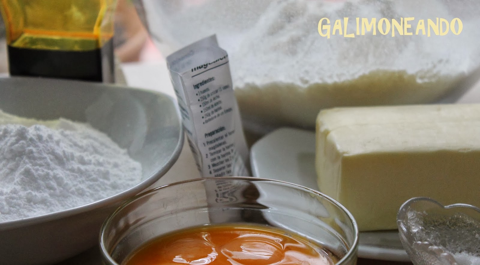 Ingrs. para las pastas de vainilla GALIMONEANDO
