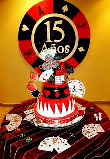 Tortas de Casino para Fiestas de 15 Años, parte 1