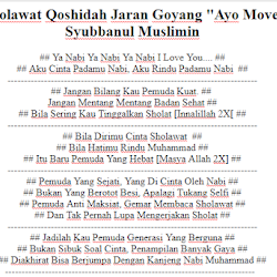 Lirik Sholawat Santri Bukan Artis Voc Gus Azmi Syubbanul