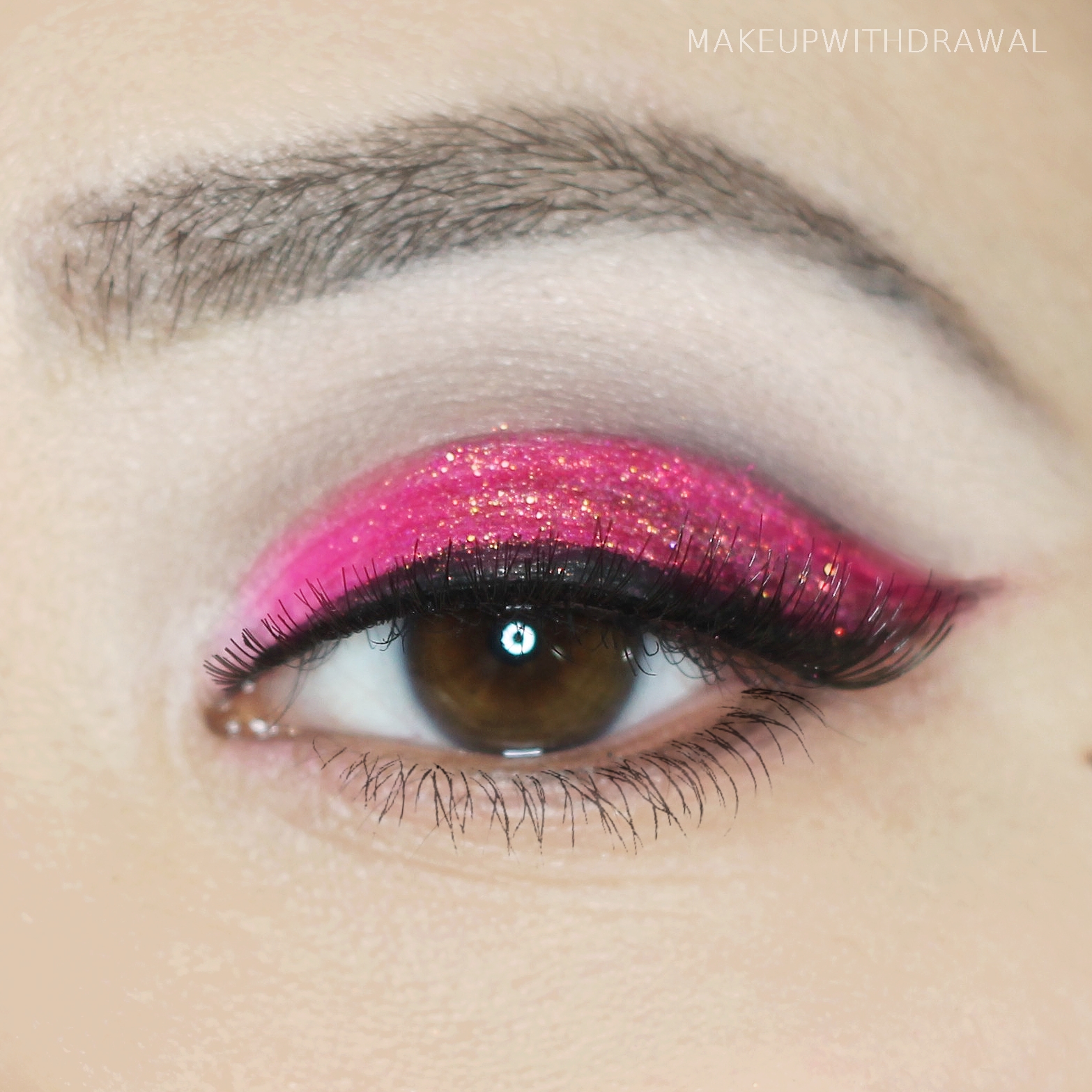 EOTD Pink Glitter Makeup Withdrawal