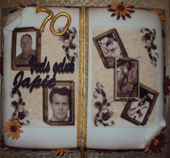 Delana s Cakes: 70th Book shaped cake