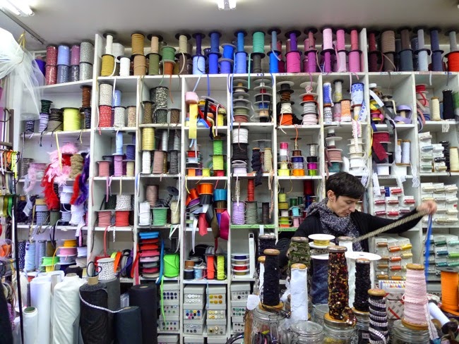 Fabric shopping in Paris