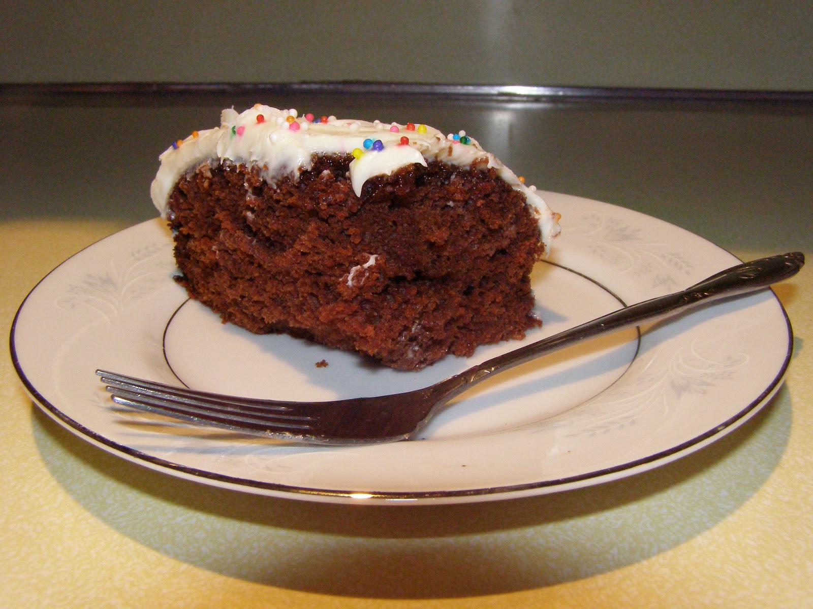 The Wiccan Life Wacky Cake with Cream Cheese Frosting