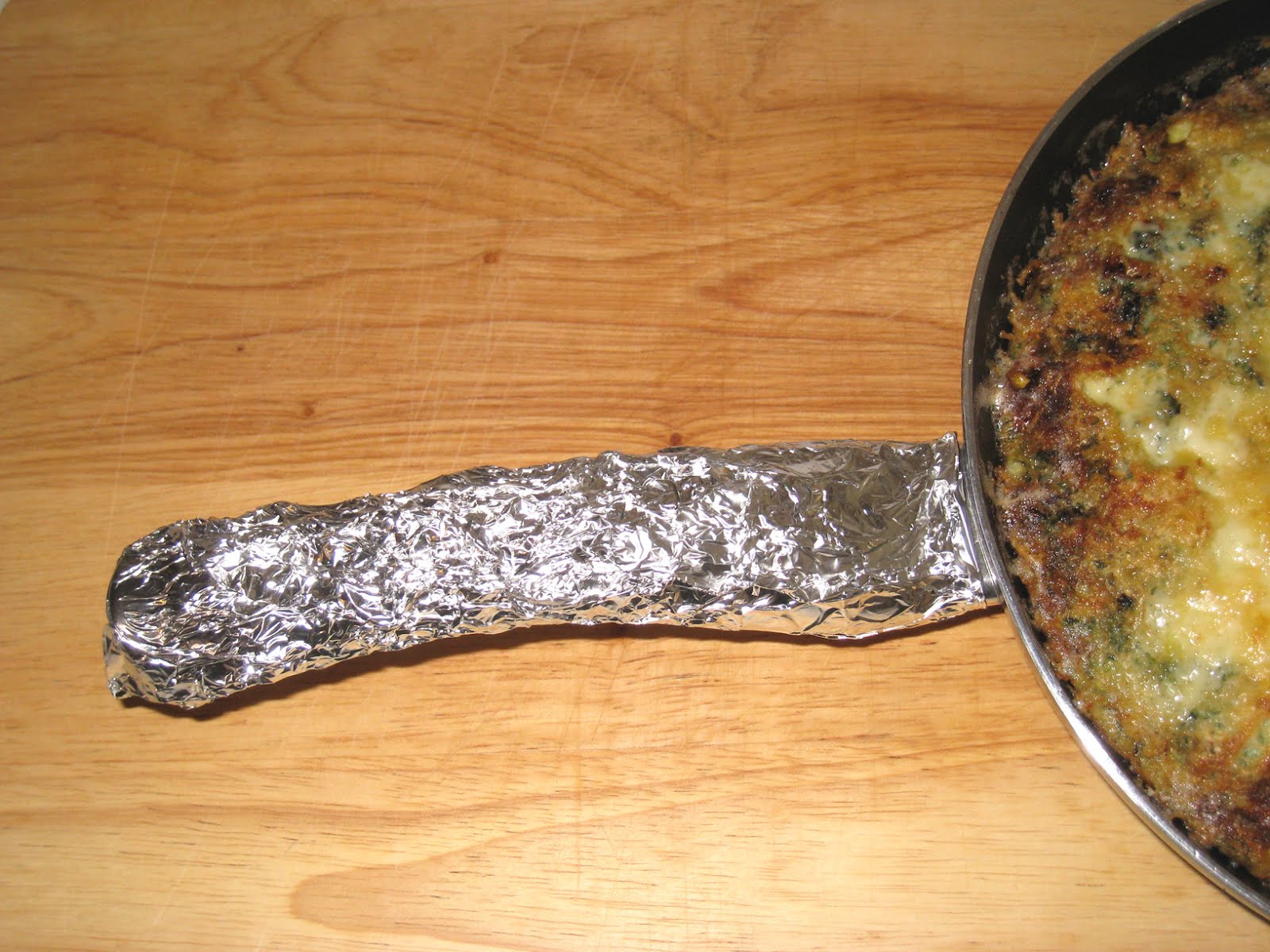 Cooking without a Net Tip of the Day Wrap Your Skillet Handle in
