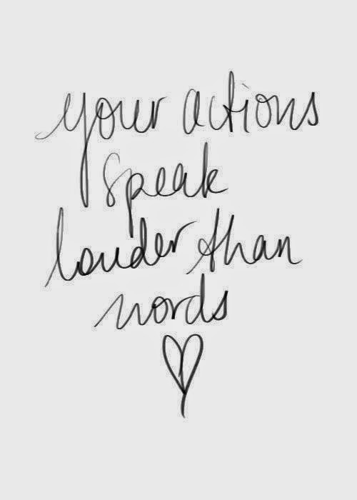 actions and words