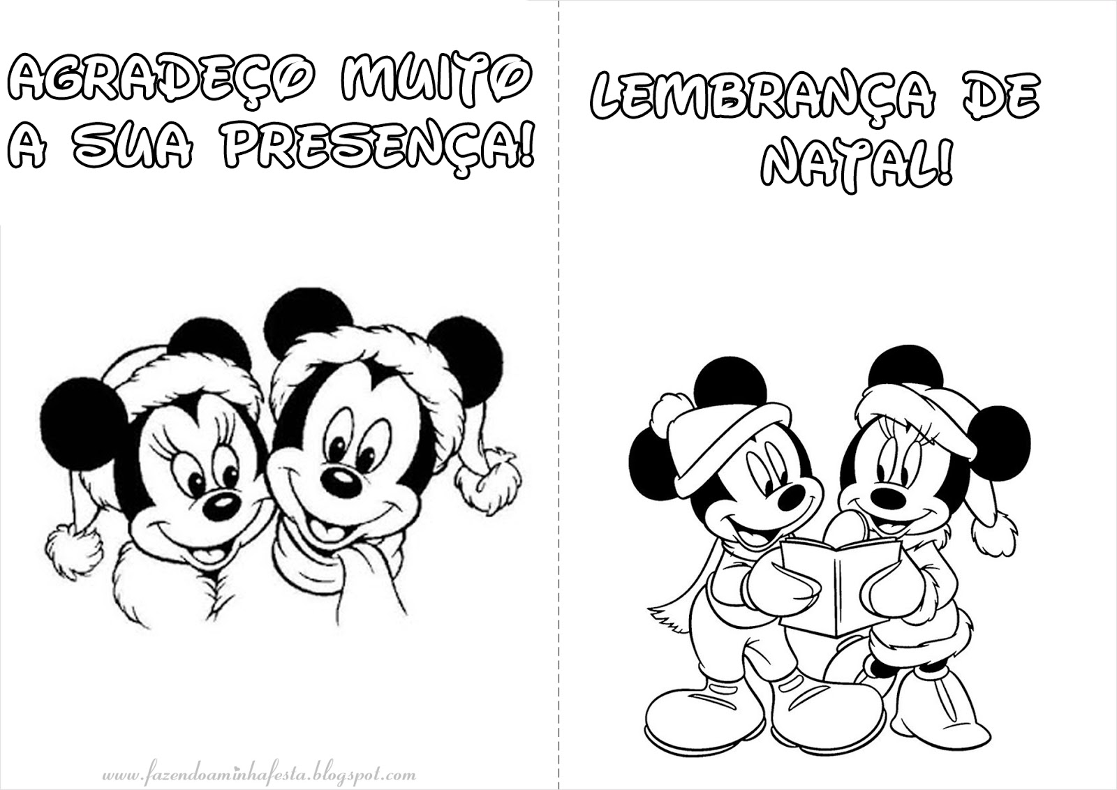 Livrinho para Colorir Mickey e Minnie