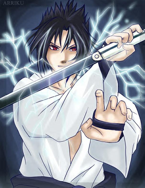 Sasukes Sword Lightning Naruto Shippuden Wallpapers