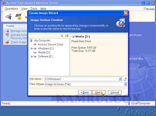 আমি D ড্রাইভে Windows7 হিসেবে সেভ করবো।