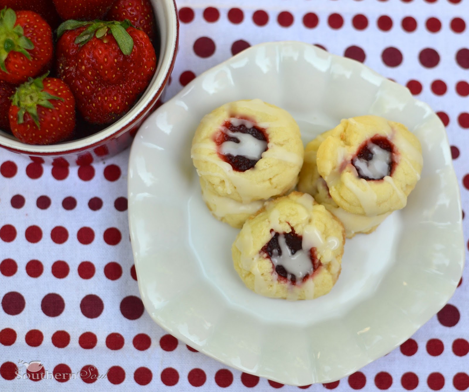 A Southern Soul Strawberry Jam Butter Cookies