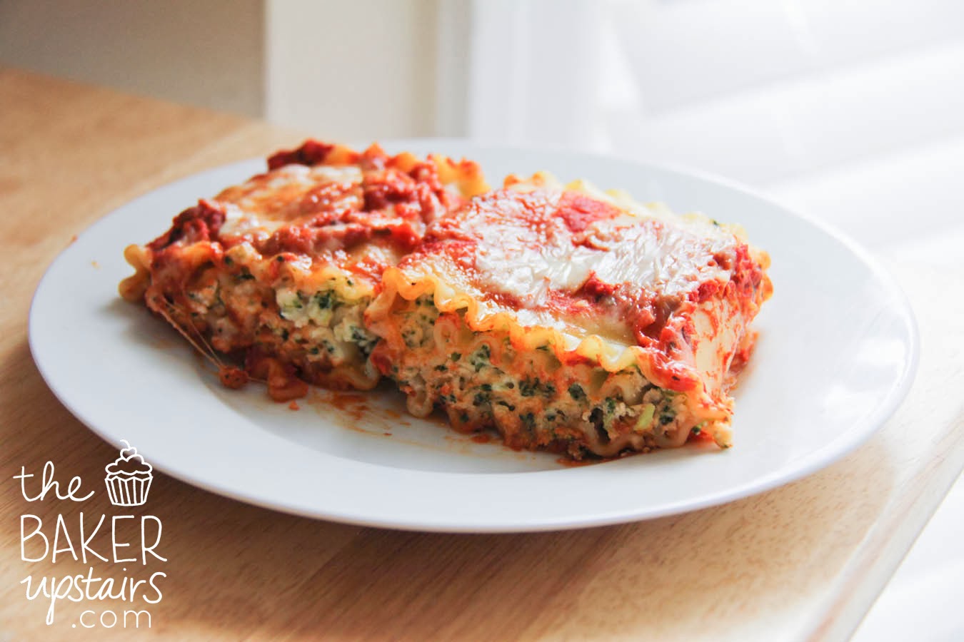The Baker Upstairs spinach lasagna rolls