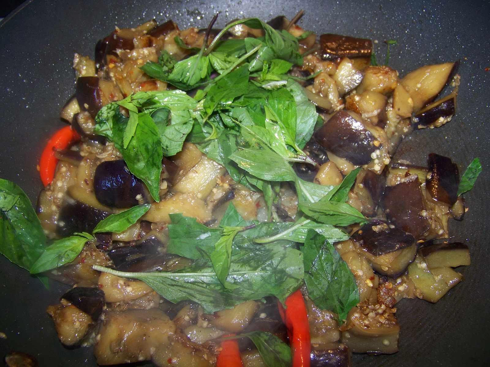 Kitchen Simmer Thai Basil Eggplant Stir Fry