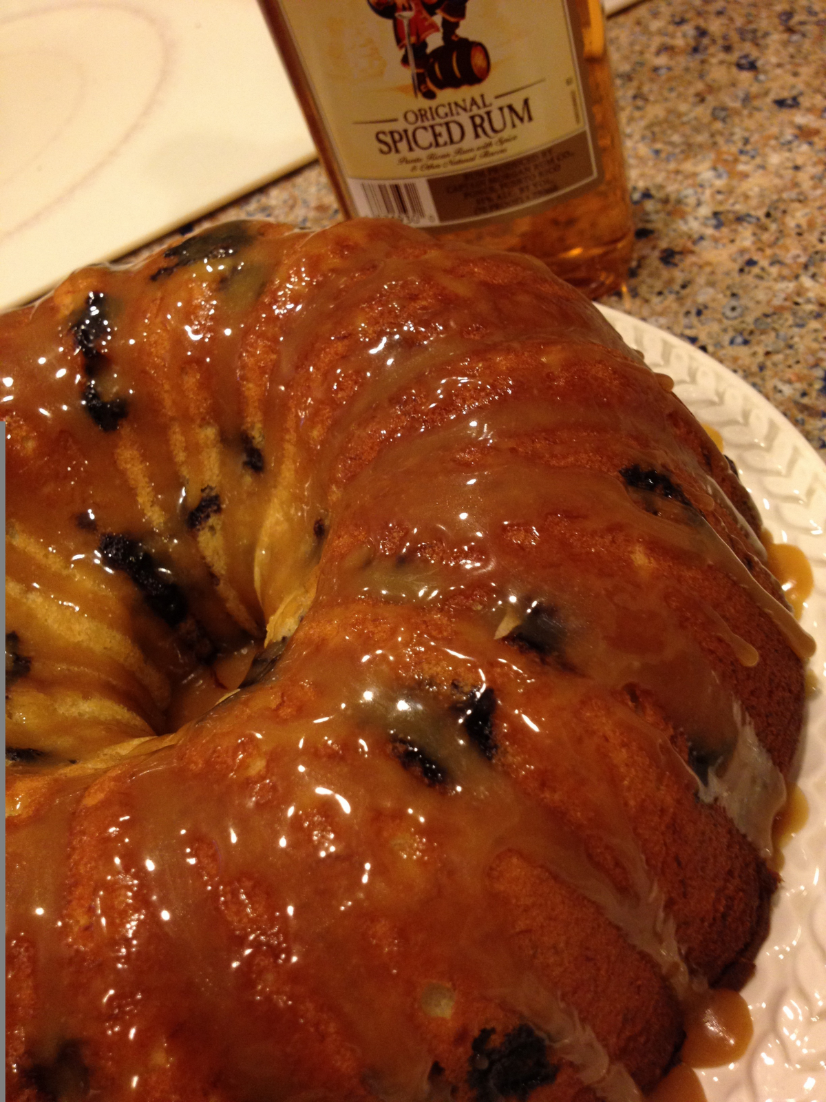 Confessions of a Compulsive Baker Blueberry Banana Bundt Cake with Rum