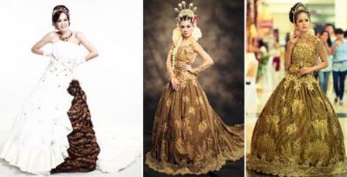 pembuatan gaun batik pengantin