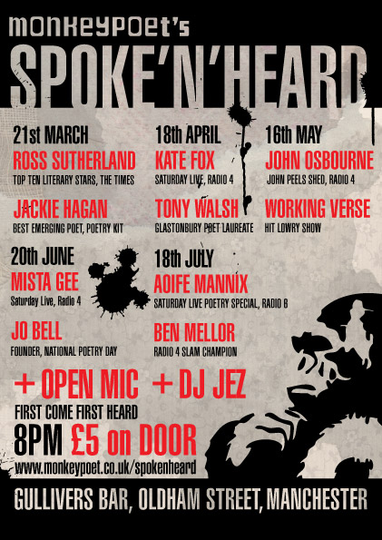 now then manchester april 2012 monkey flyer