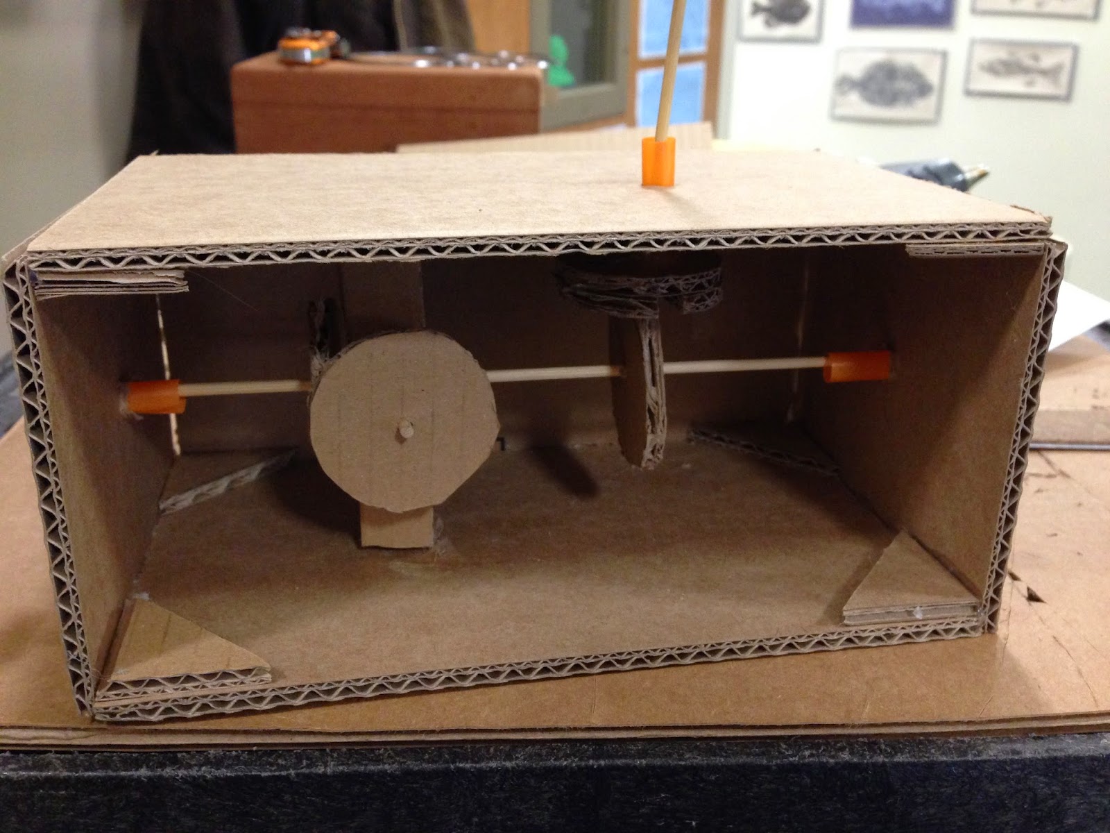Constructing Cardboard Automata