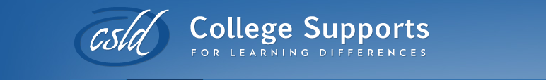 College Supports for Learning Differences