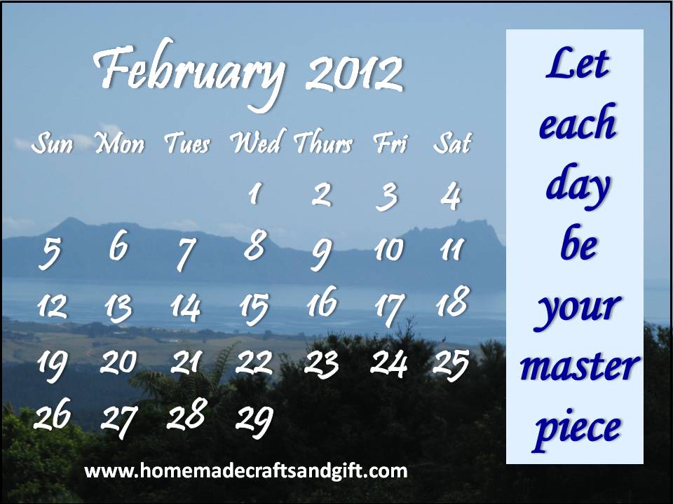 Calendar Month February