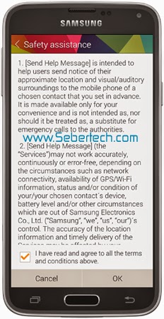 Samsung Gear 2: Sending Emergency Help Messages 6 Galaxy S5 Gear Manager Safety Assistance