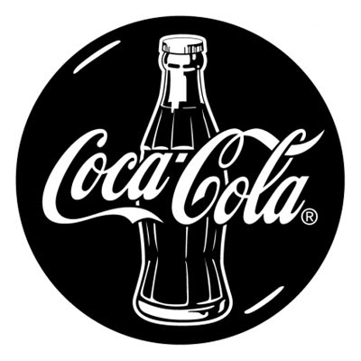 Coca-Cola logo in black | e Logos