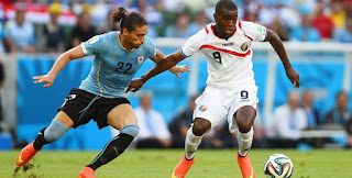  Costa Rica vs Uruguay en partido amistoso