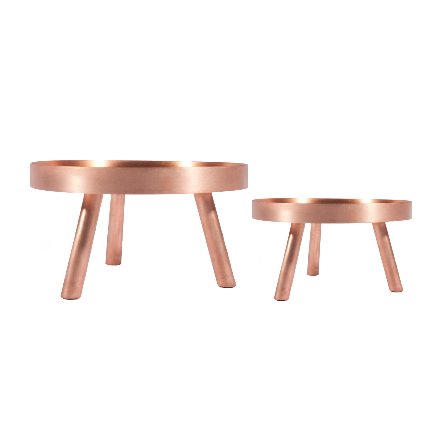 Copper Fruit Bowl 'Lift' by Fferrone modern design by