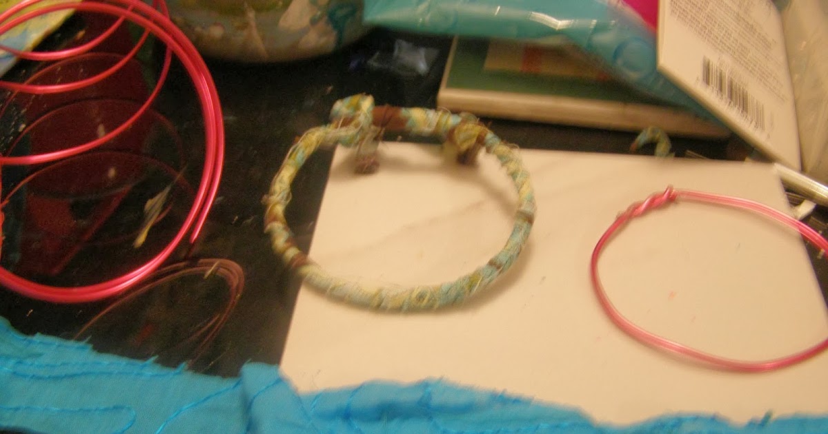 DIY Fabric Wrapped Bracelets!