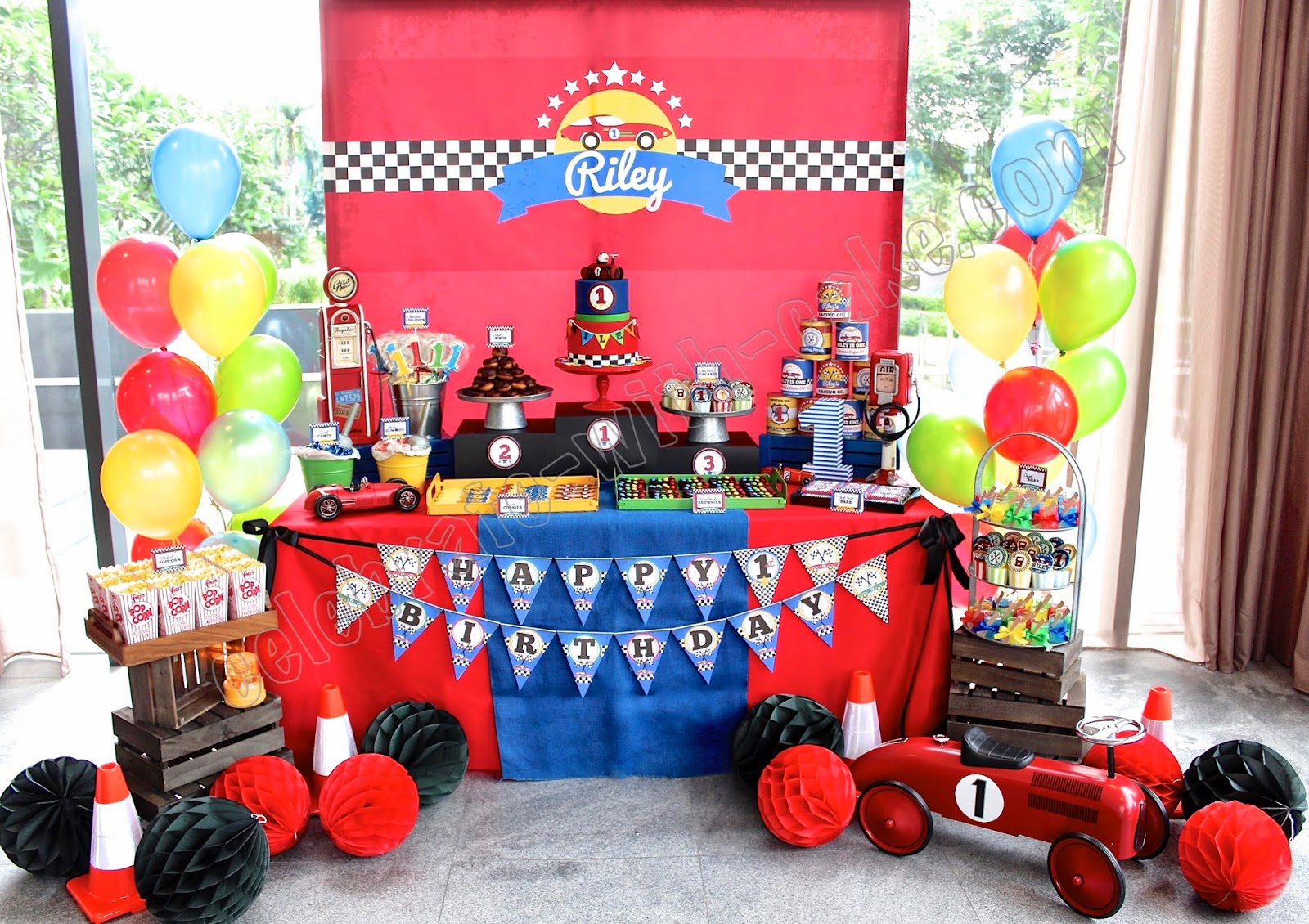 Vintage Racing Themed Dessert Table (click post to view more pictures) .