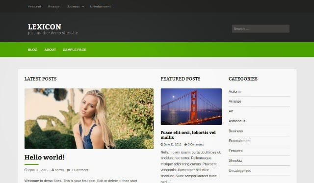 Lexicon - Free Magazine WordPress Theme
