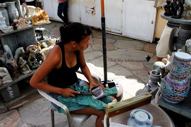Feira de artesanato em pedra Ouro Preto - MG