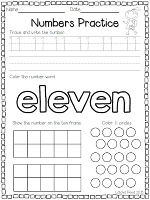 FREEBIE for Numbers 11-20 - Flying into First Grade