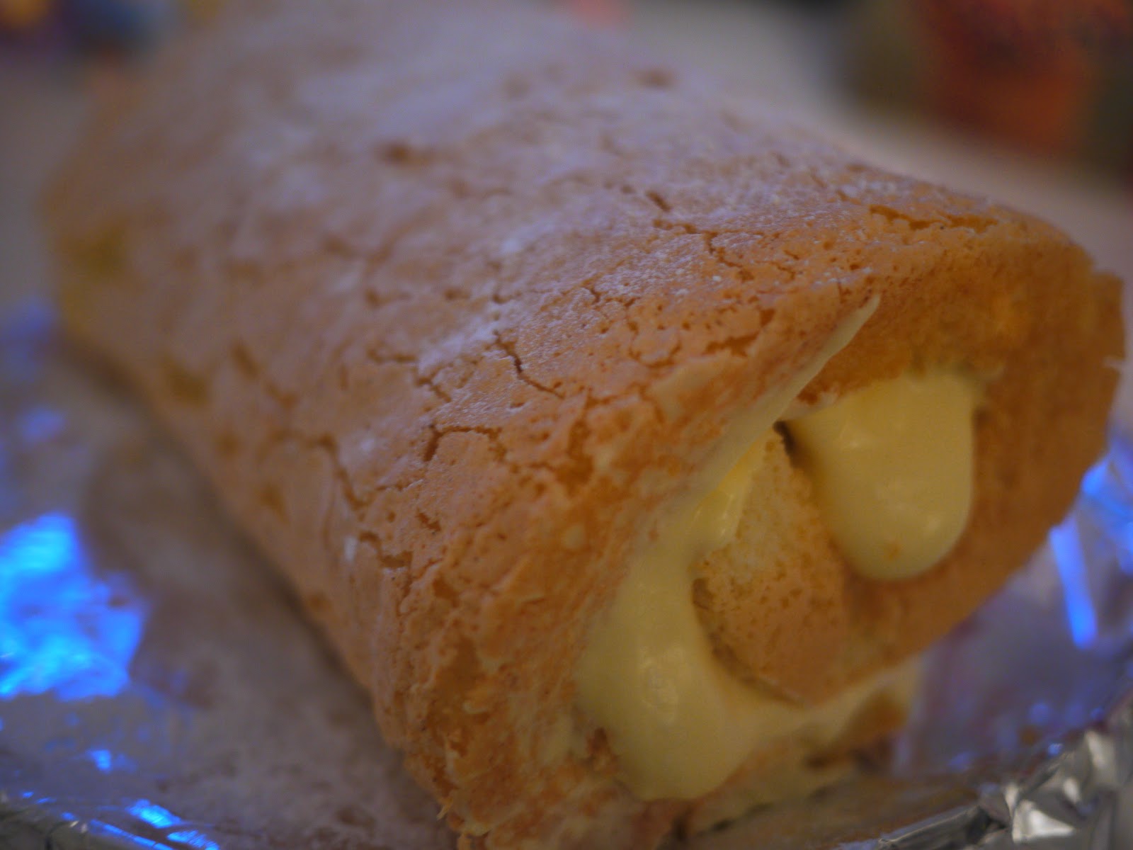 What Kate Baked...and baby! Lemon Curd Swiss Roll