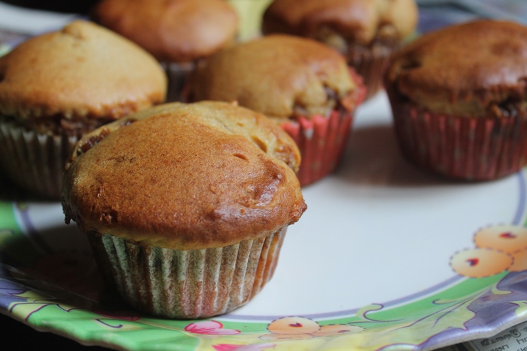 Spiced Caramel Apple Cupcakes Recipe Eggless Version Yummy Tummy