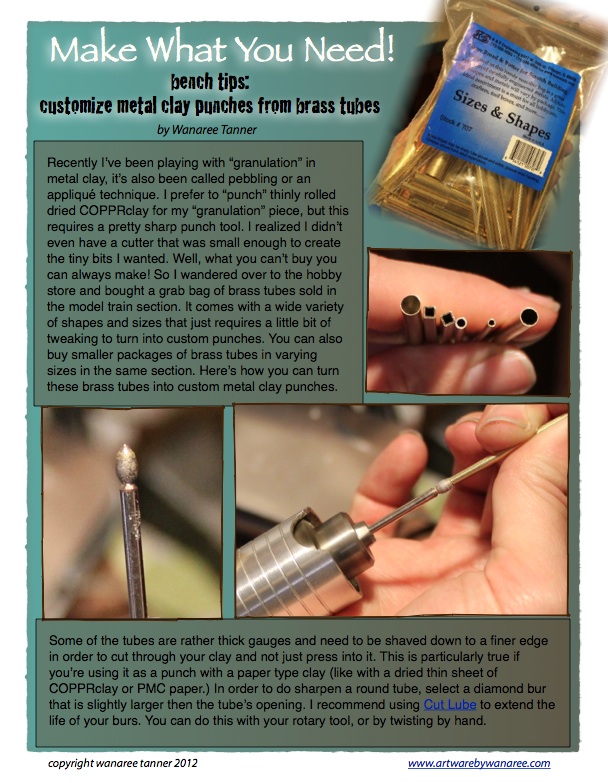 Make Your Own Metal Clay Punches (4PAM_12) crafthaus