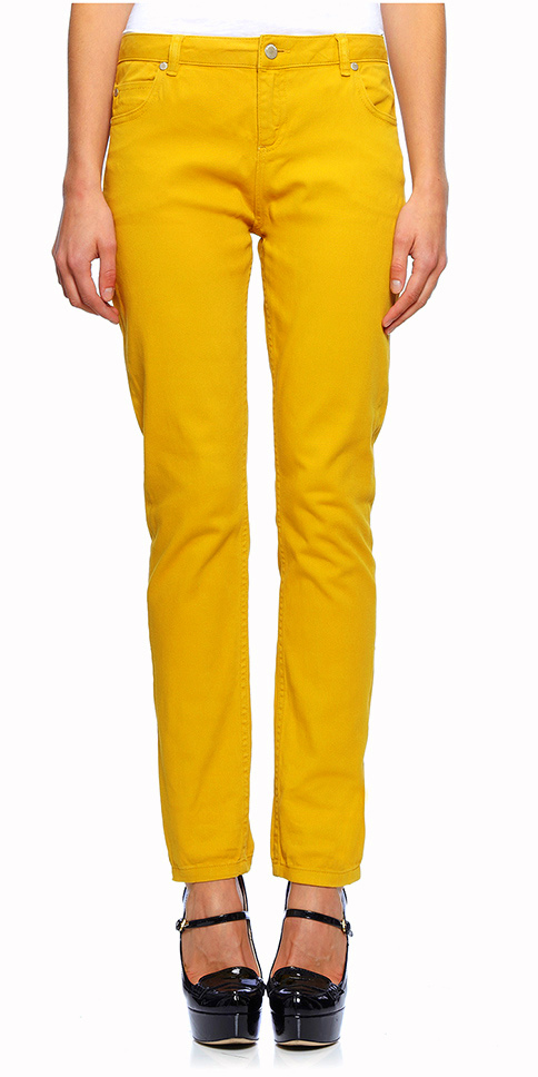 mustard jeans