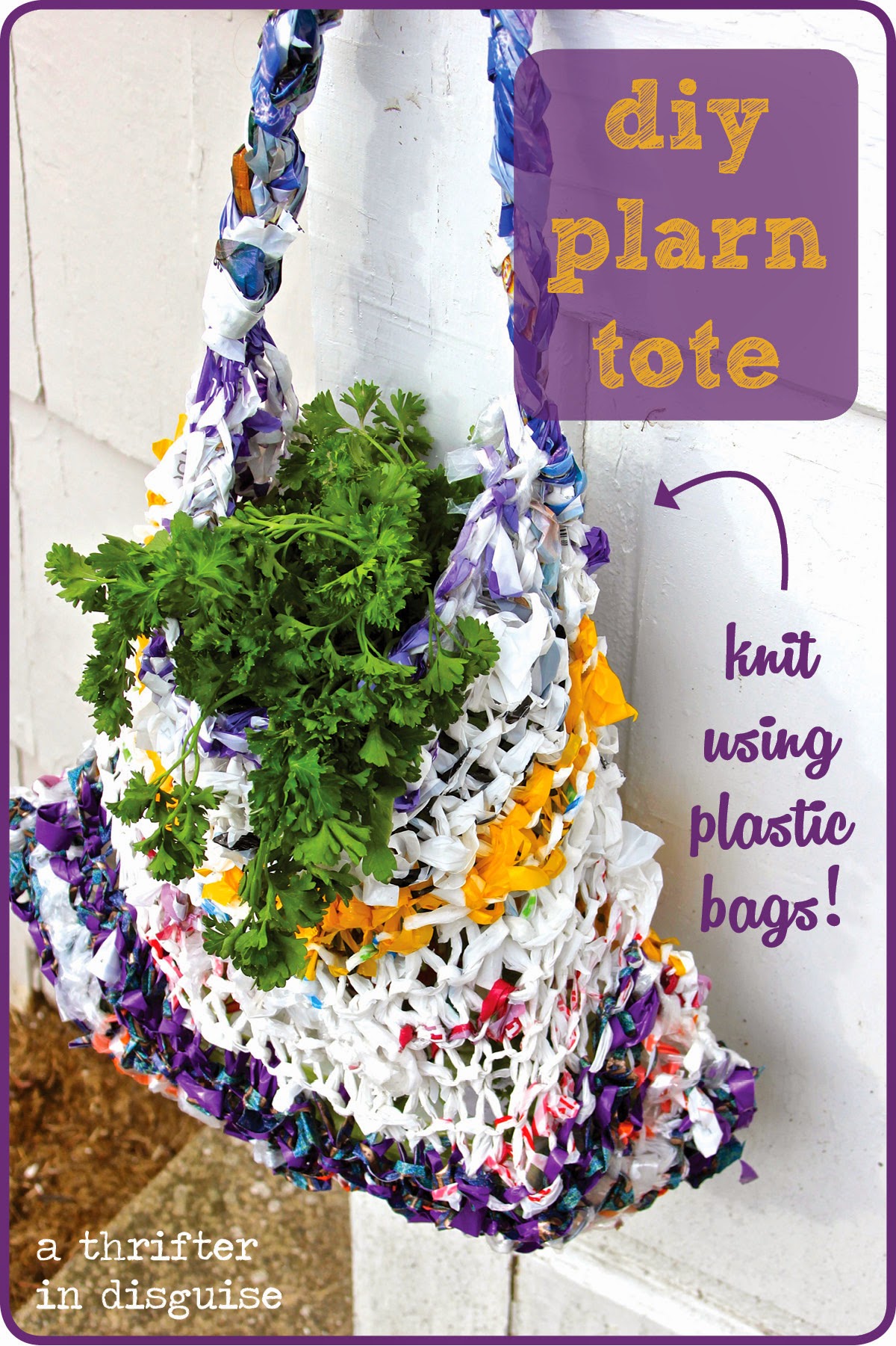 A Thrifter in Disguise: DIY Plarn Farmers Market Tote