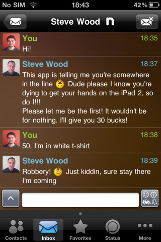 Ipod Touch Yahoo Messenger. Universal iPad / iPhone / iPod