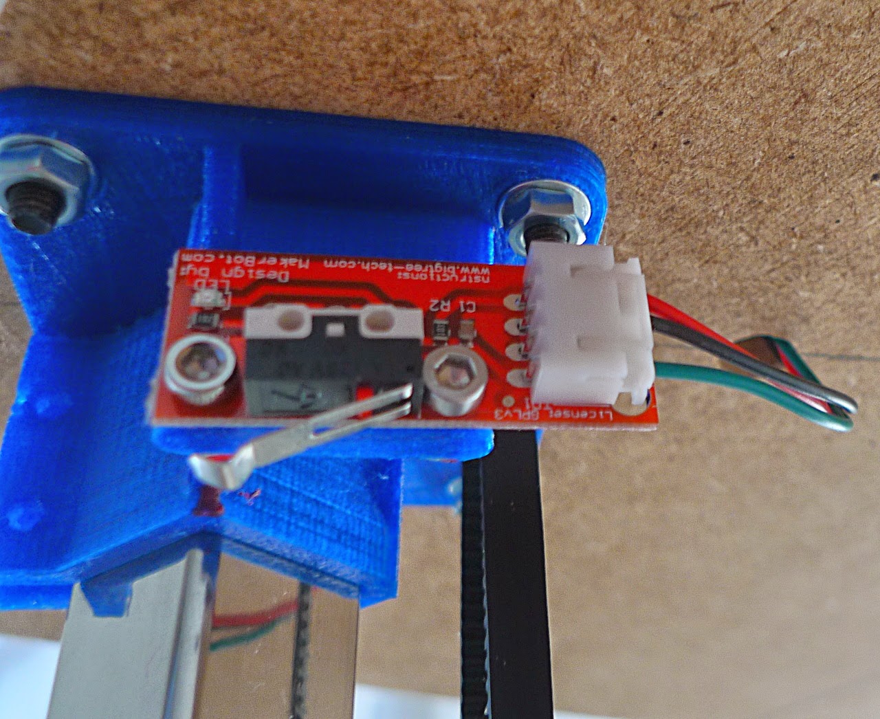 Delta Steel 3D Printer Wiring the endstops, some soldering required